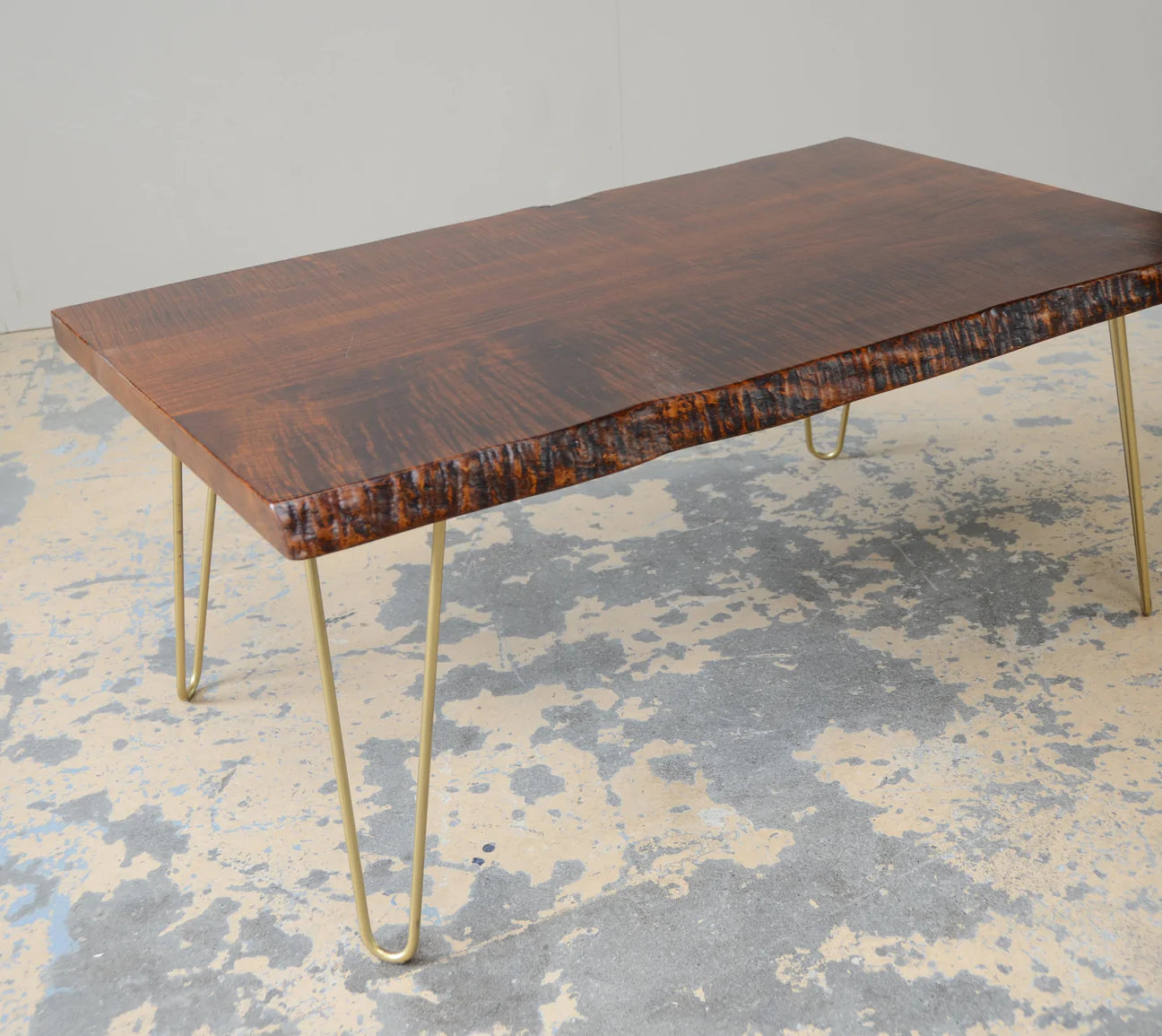 Live edge coffee table rosewood