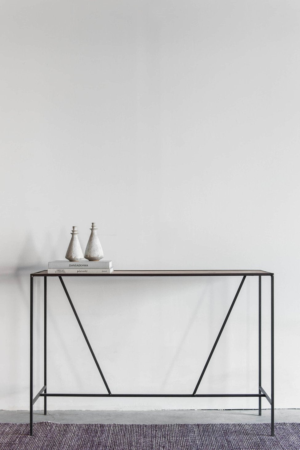 Entryway console table - Metal and wood 