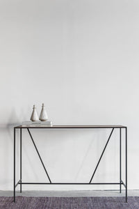 Entryway console table - Metal and wood 